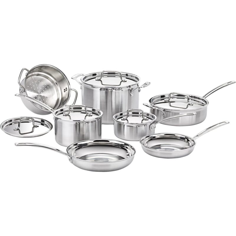 Cuisinart MultiClad Pro 12 Piece Stainless Steel Cookware Set