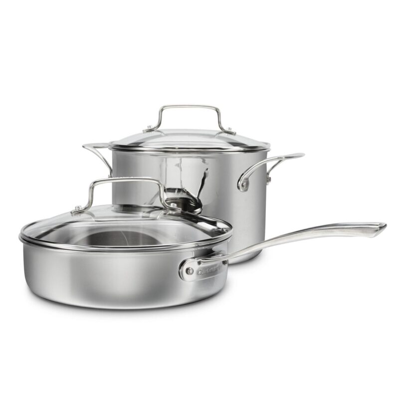 Cuisinart Tri-Ply Pro Stainless 11-Piece Cookware Set, TPC-11 - Image 2