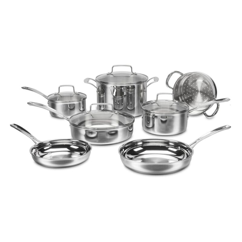 Cuisinart Tri-Ply Pro Stainless 11-Piece Cookware Set, TPC-11
