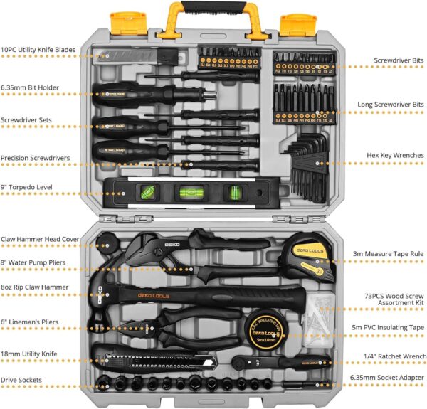 DEKO 150 Piece Tool 543fb1a874424090547179ce1d3fe45c