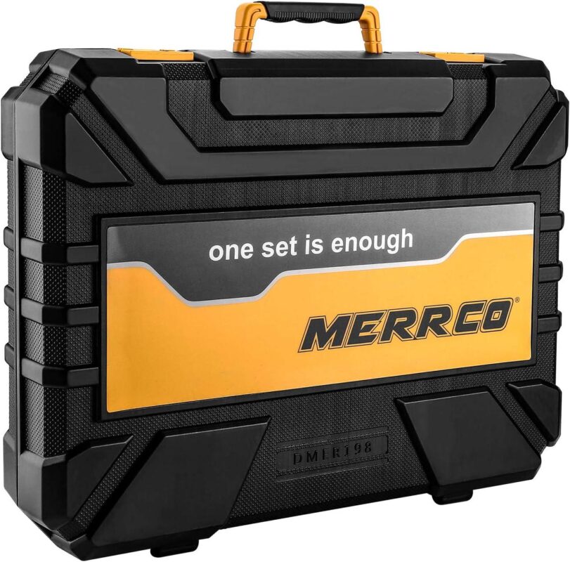 DEKO 198 Piece Home Repair Tool Kit, Wrench Plastic Toolbox with General Household Hand Tool Set - Image 7