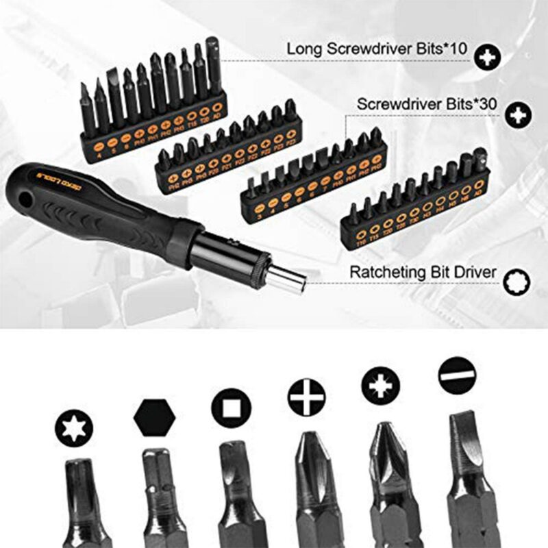 DEKO 218 Pcs Professional Mechanics Tool Kit Automotive Hand Tool Set - Image 6
