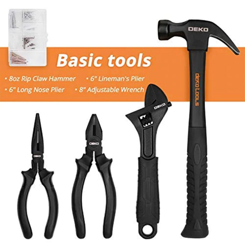 DEKO 218 Pcs Professional Mechanics Tool Kit Automotive Hand Tool Set - Image 4