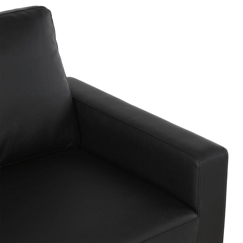 DHP Bridgette Track Arm Sofa and Couch, Living Room Furniture, Black - Image 9