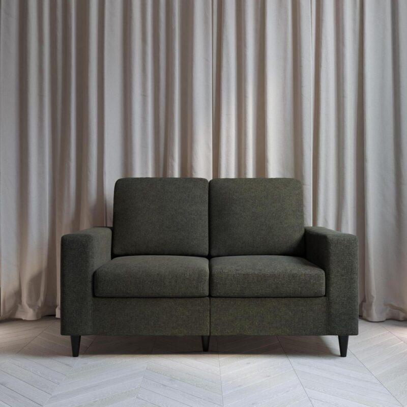 DHP Cooper Loveseat 2 Seater Sofa, Gray Linen - Image 17
