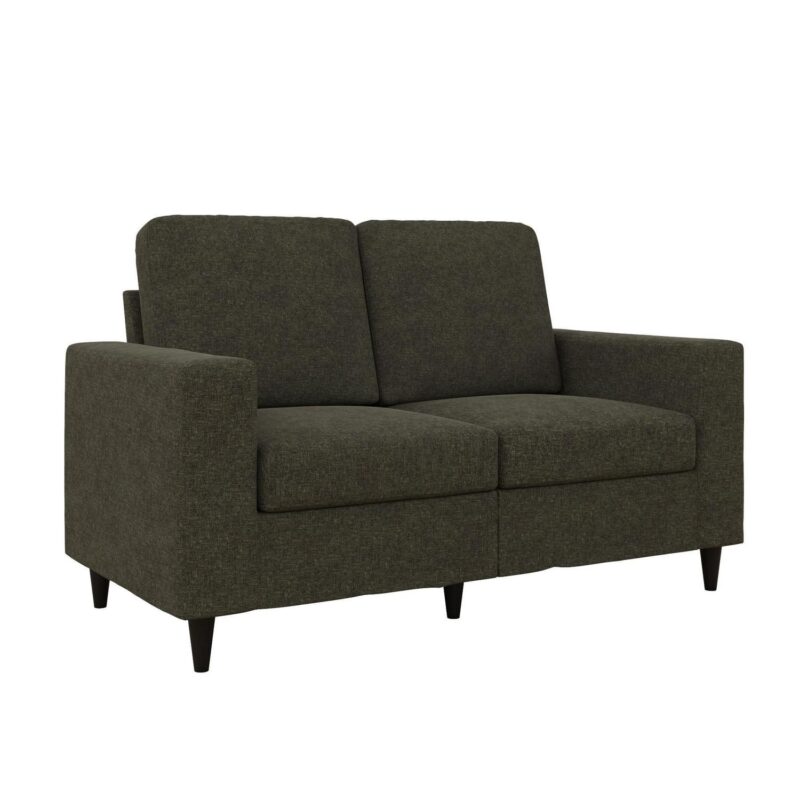 DHP Cooper Loveseat 2 Seater Sofa, Gray Linen - Image 6