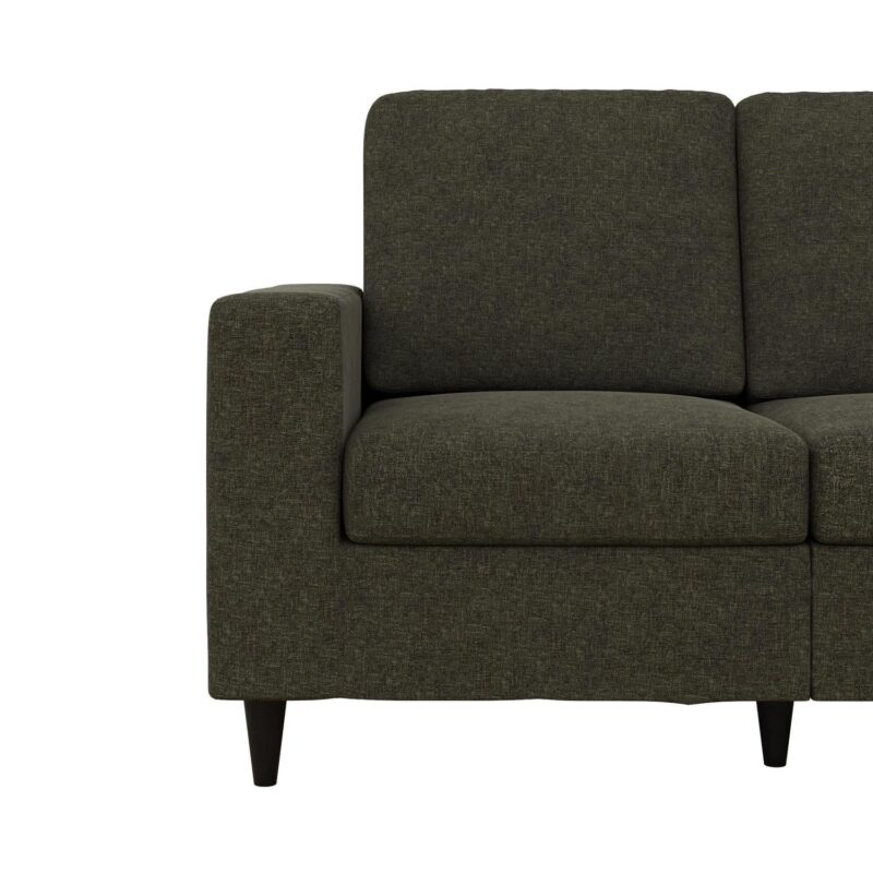 DHP Cooper Loveseat 2 Seater Sofa, Gray Linen - Image 13