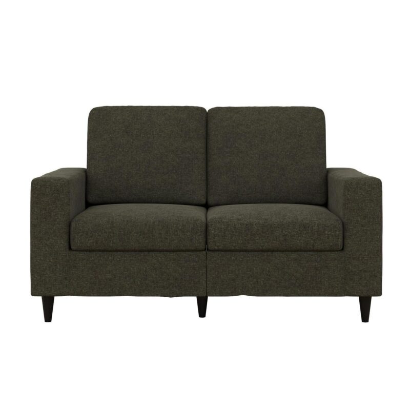 DHP Cooper Loveseat 2 Seater Sofa, Gray Linen - Image 5
