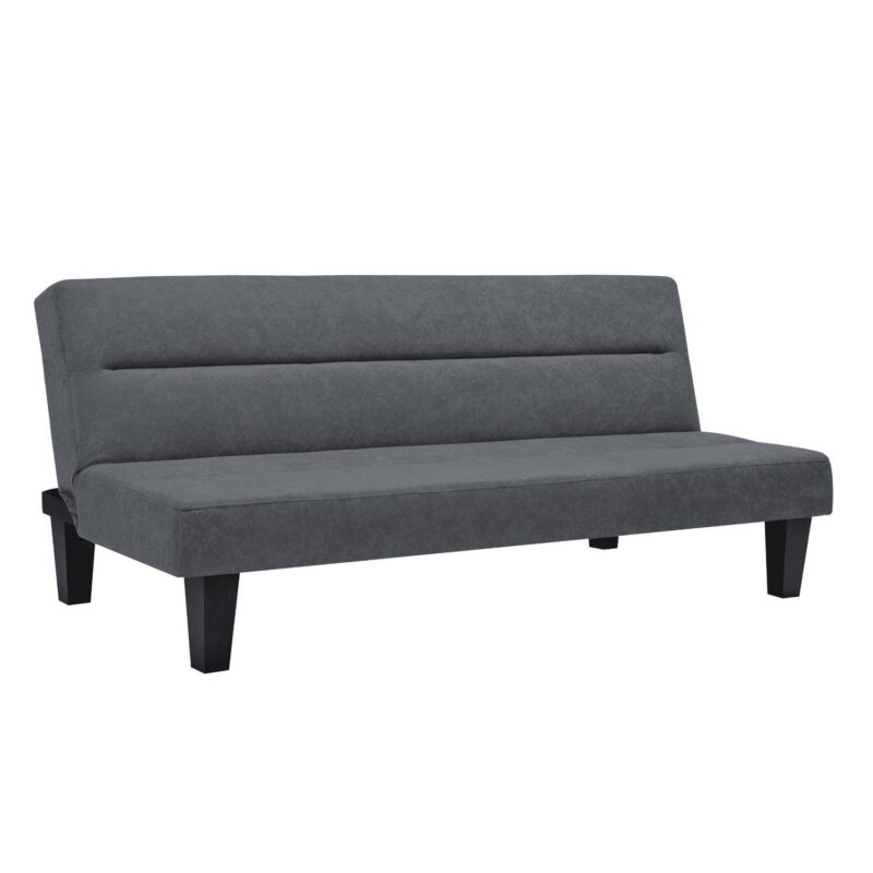 DHP Kebo Futon with Microfiber Cover, Gray Microfiber - Image 4