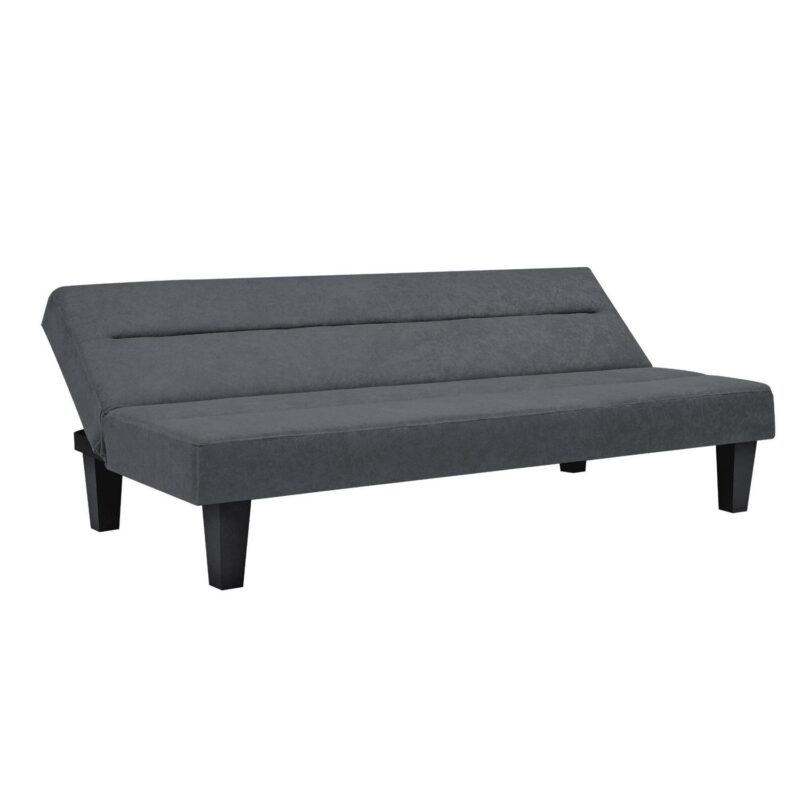 DHP Kebo Futon with Microfiber Cover, Gray Microfiber - Image 5