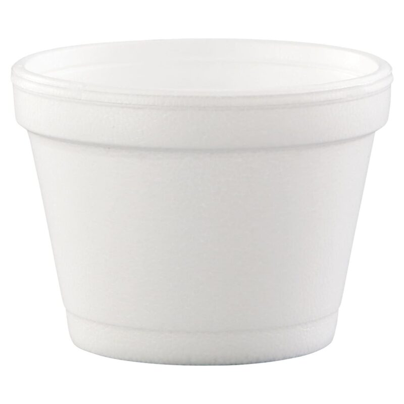 Dart 4J6 4 oz. Foam Bowl Containers - White (1000/Carton) - Image 3
