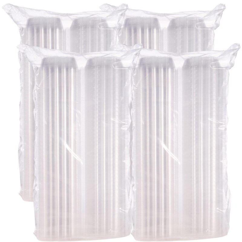 Dart ClearSeal Hinged-Lid Plastic Containers, 5.8 x 6 x 3, Clear, Plastic, 125/Pack, 4 Packs/Carton - Image 3