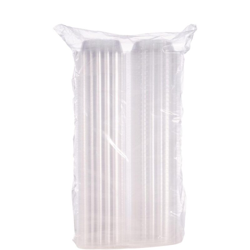Dart ClearSeal Hinged-Lid Plastic Containers, 5.8 x 6 x 3, Clear, Plastic, 125/Pack, 4 Packs/Carton - Image 2