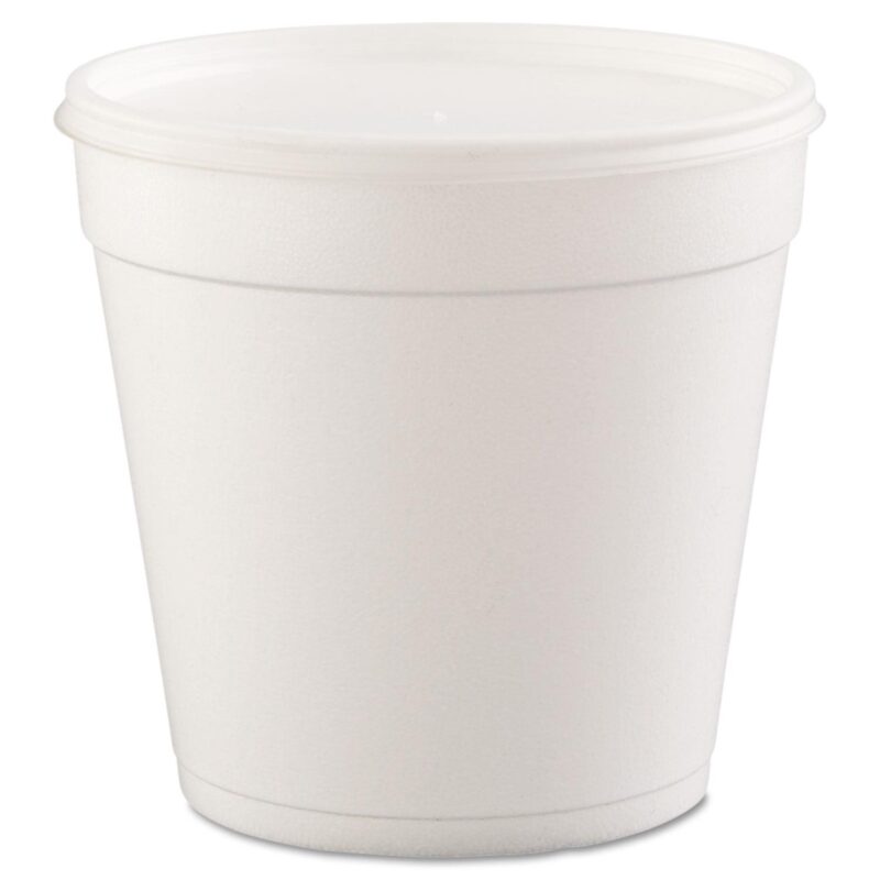 Dart Foam Containers, 32 oz, White, 25/Bag, 20 Bags/Carton - Image 2