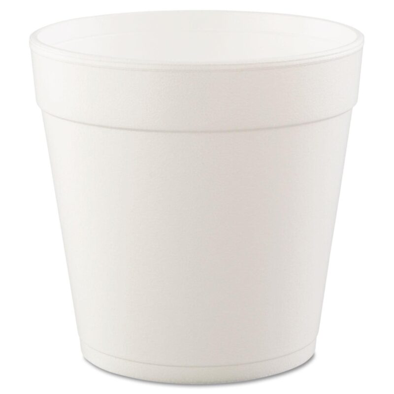 Dart Foam Containers, 32 oz, White, 25/Bag, 20 Bags/Carton
