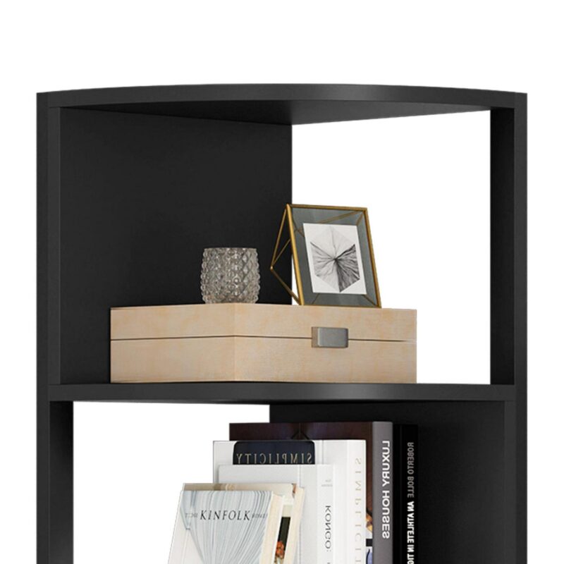 Dextrus 6-Tier Corner Shelf, 68.8  Tall Modern Free Standing Zigzag Corner Bookshelf for Living Room, Home Office,Black - Image 13