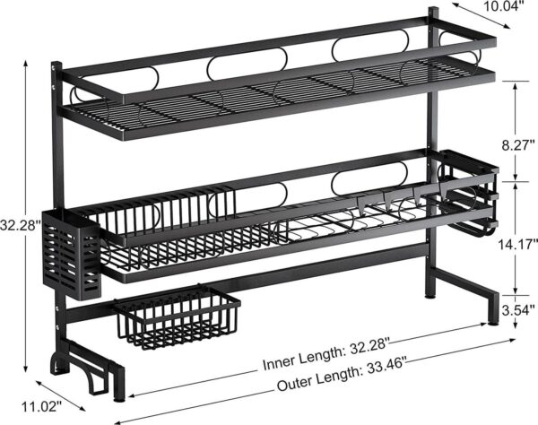 Dish Rack 3 Tier Dis e0ad07ef554532d05ee1ff0bc659910f
