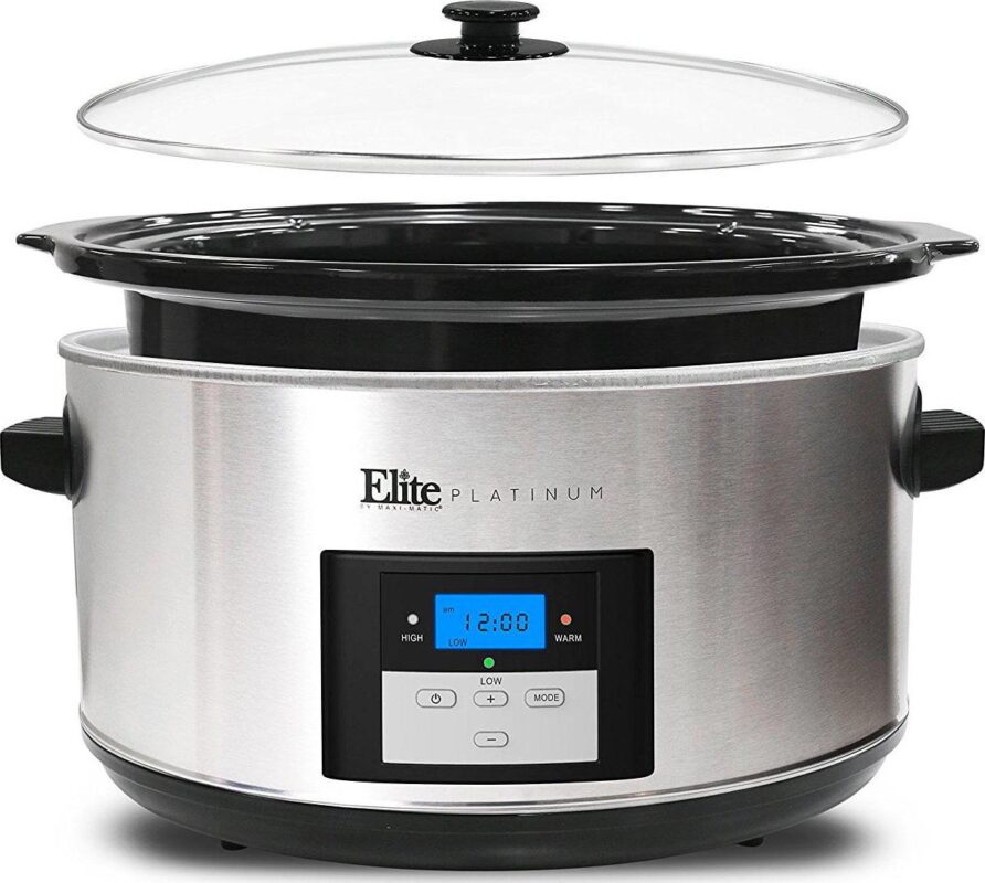 Elite Platinum Digital Slow Cooker, Stainless Steel, 8.5 Quart - Image 2