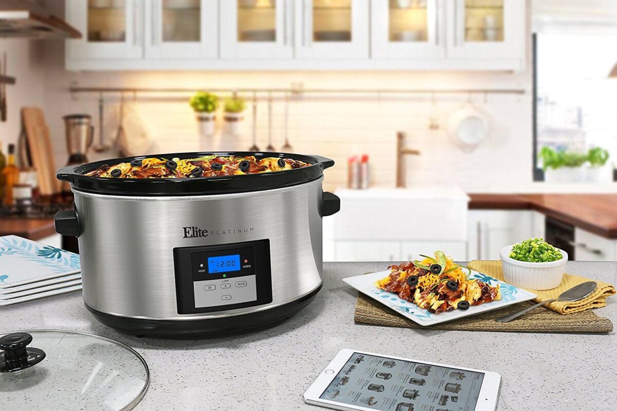 Elite Platinum Digital Slow Cooker, Stainless Steel, 8.5 Quart - Image 5
