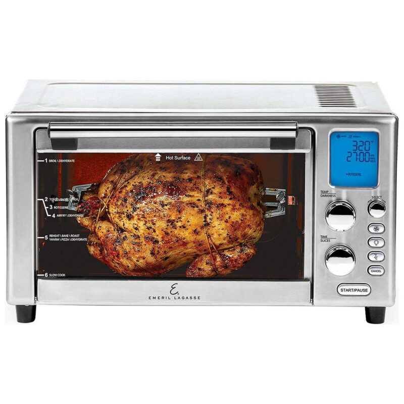 Emeril Lagasse - Air Fry Toaster Oven - Brushed Stainless Steel - Image 5