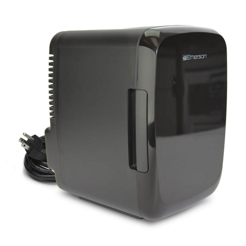 Emerson Portable Mini Fridge Cooler Quiet w Secure Latch and Holds up to 6 Cans - Image 4