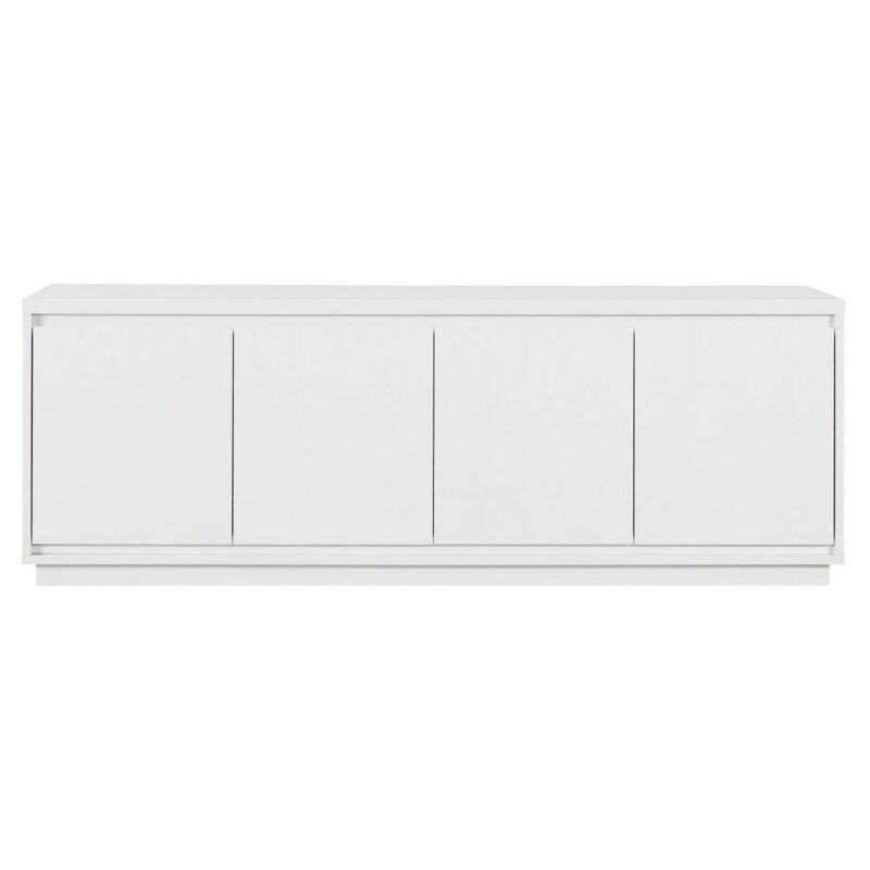 Evelyn&Zoe Hanson Rectangular TV Stand for TV's up to 75 , White - Image 4