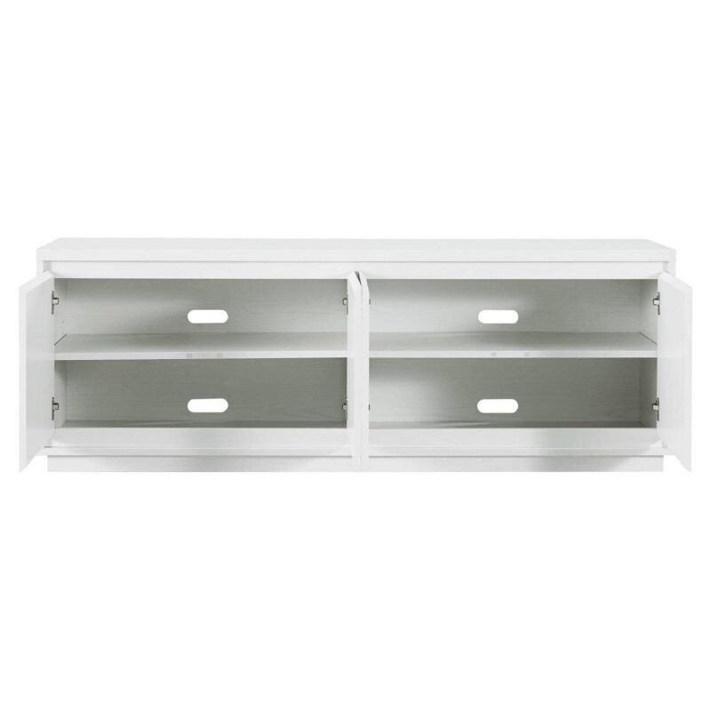 Evelyn&Zoe Hanson Rectangular TV Stand for TV's up to 75 , White - Image 11
