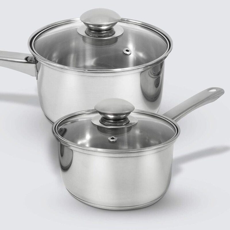Excel Steel 10 Piece Stainless Steel Cookware Set with Tools - Image 4