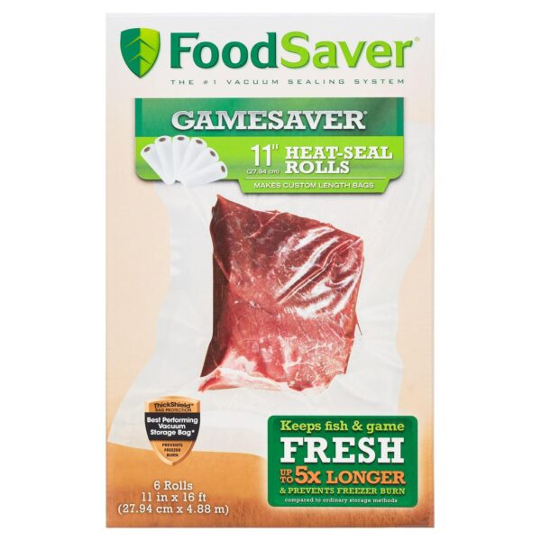 FoodSaver GameSaver 11  x 16' Heat-Seal Rolls - 6 Pack