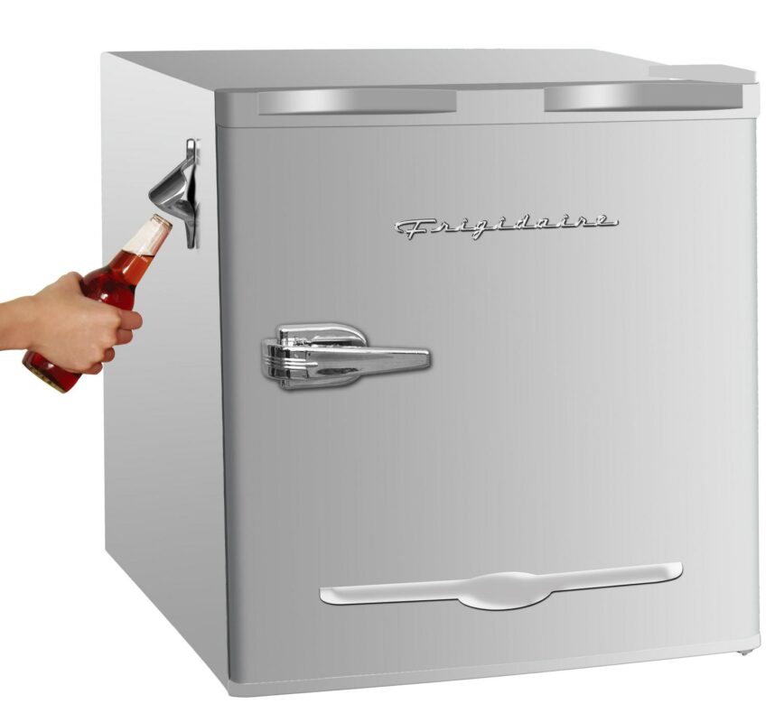 Frigidaire 1.6 Cu Ft Retro Mini Fridge with Side Bottle Opener - Moonbeam