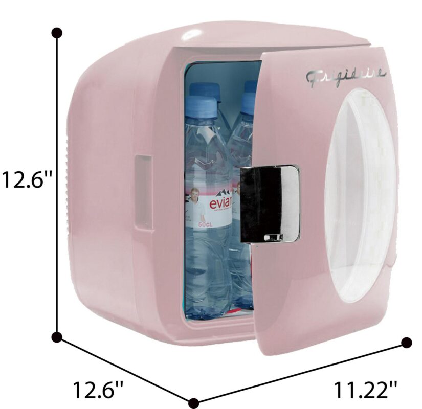 Frigidaire Portable Retro 12-Can Mini Fridge EFMIS462, Pink - Image 2