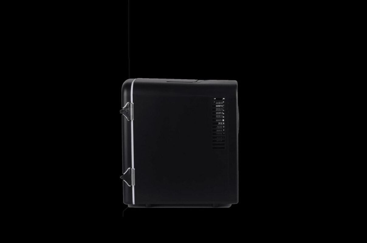 Frigidaire Portable Retro 6-can Mini Fridge EFMIS151, Built-in Bluetooth(R) Speaker, Black - Image 6