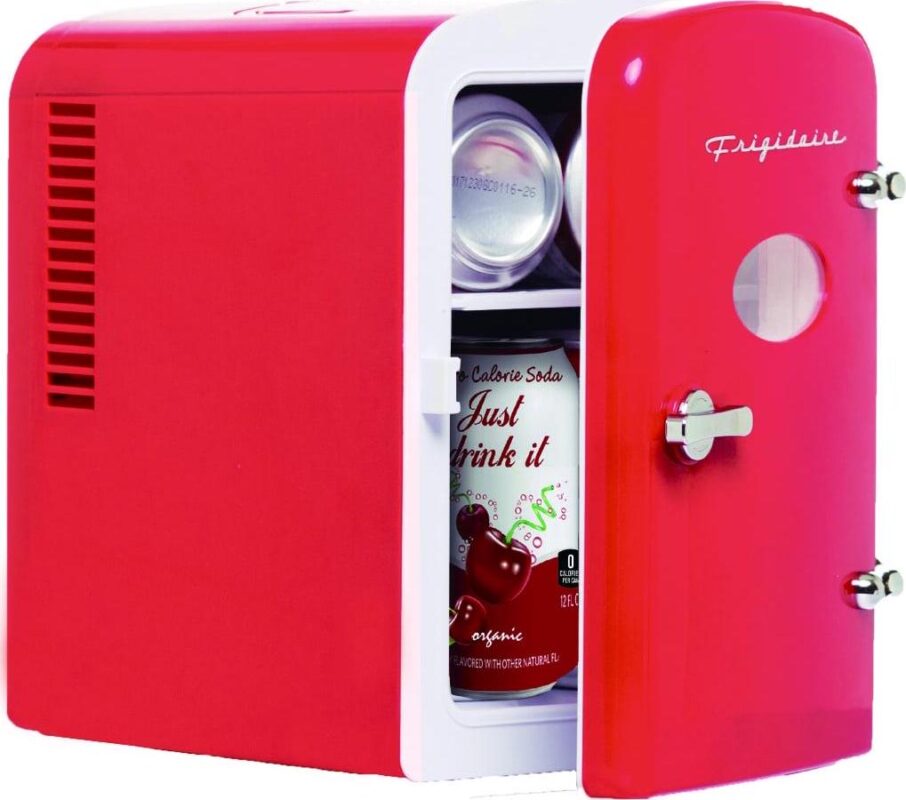 Frigidaire Portable Retro 6-can Mini Fridge EFMIS129, Red - Image 4