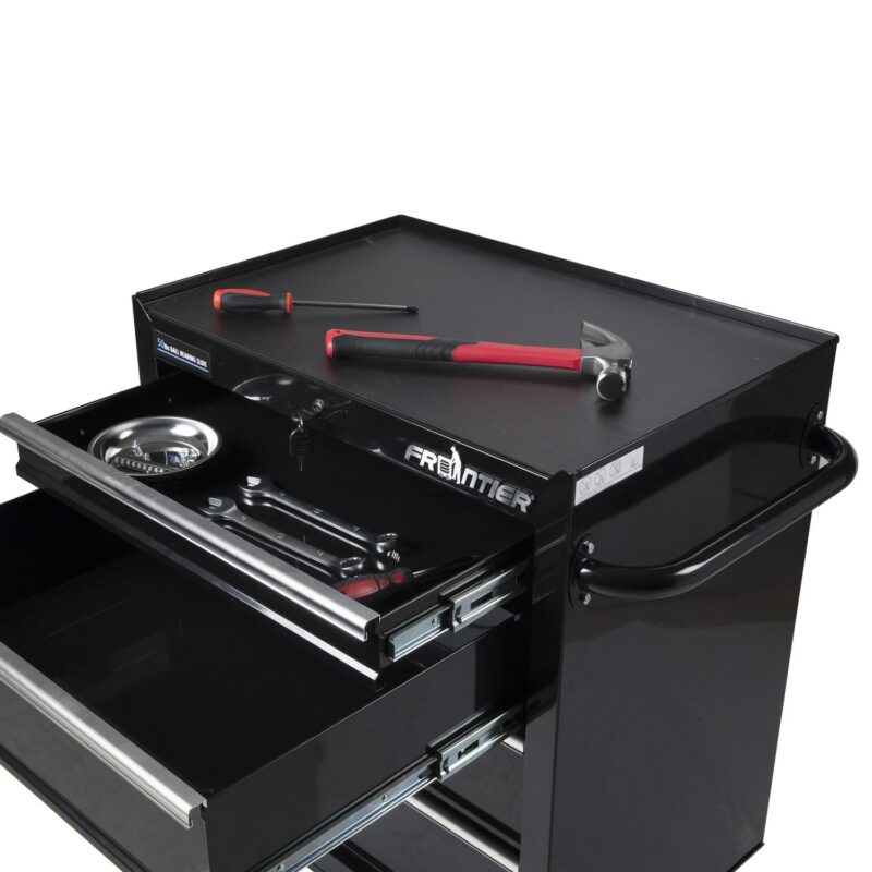 Frontier 26-inch 4-Drawer Base Cabinet Tool Chest, Metal, Black, 41112 - Image 6