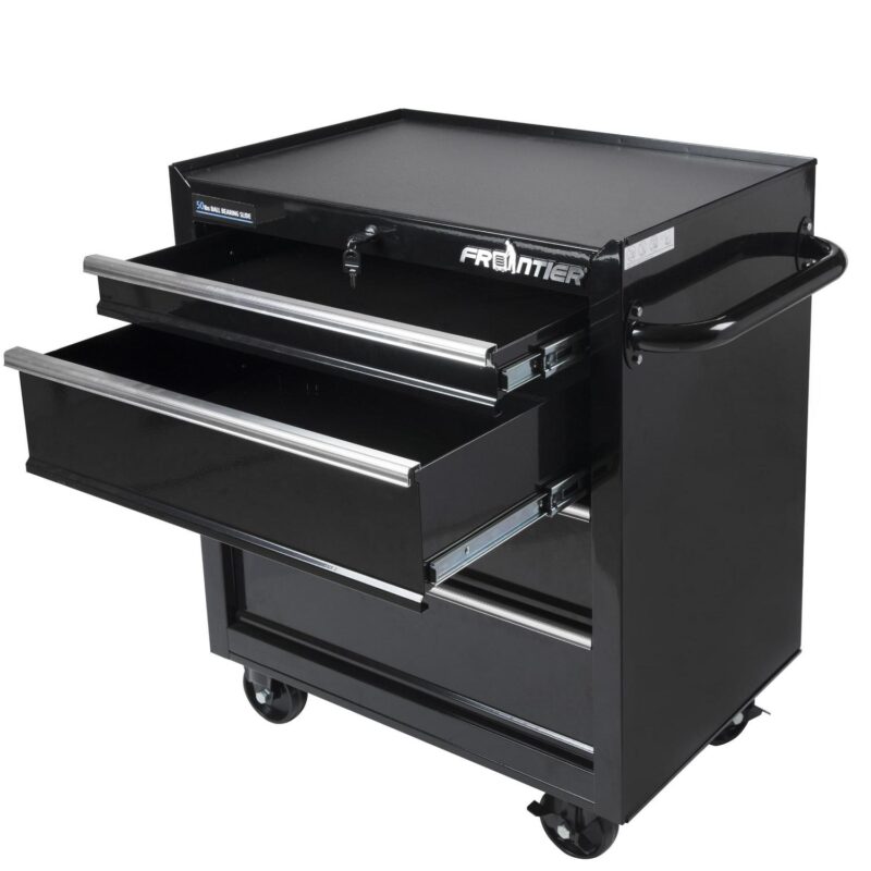 Frontier 26-inch 4-Drawer Base Cabinet Tool Chest, Metal, Black, 41112 - Image 3