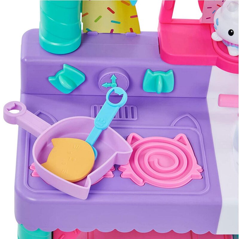 Gabbya s Dollhouse, Interactive Cakey Play Kitchen Set, for Kids Ages 3+ - Image 6