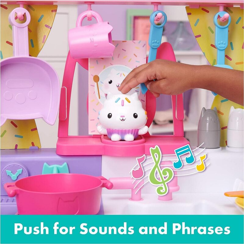 Gabbya s Dollhouse, Interactive Cakey Play Kitchen Set, for Kids Ages 3+ - Image 10