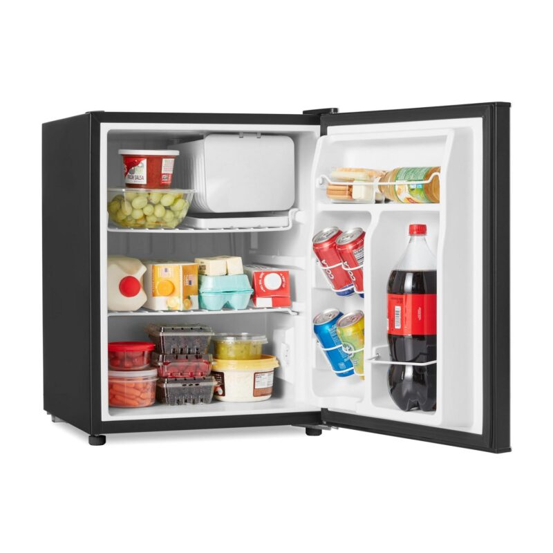 Galanz 2.7 Cu ft Single Door Mini Fridge, Black, Estar, New, Width 19.13 - Image 5