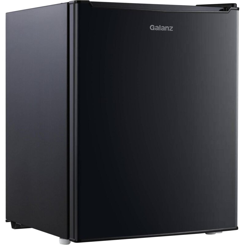 Galanz 2.7 Cu ft Single Door Mini Fridge, Black, Estar, New, Width 19.13 - Image 2