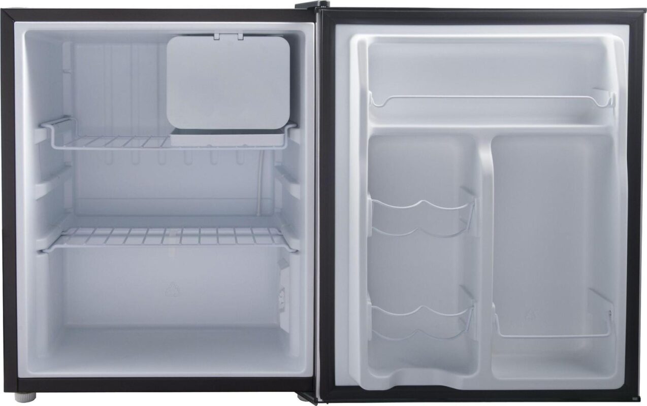 Galanz 2.7 Cu ft Single Door Mini Fridge, Black, Estar, New, Width 19.13 - Image 4