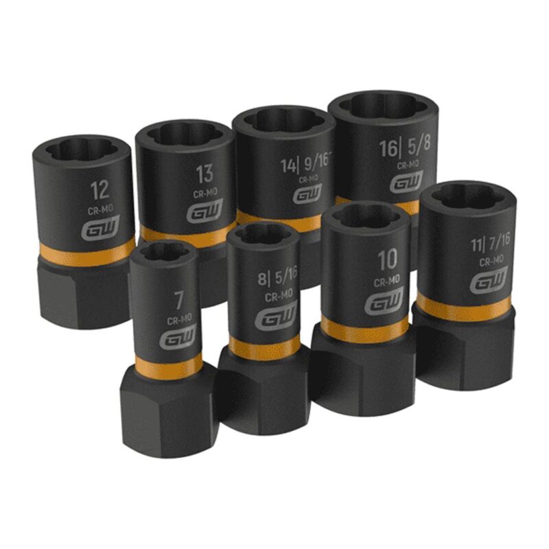 GearWrench 8 Pc. 1/4  and 3/8  Drive Bolt Biter Extr Soc