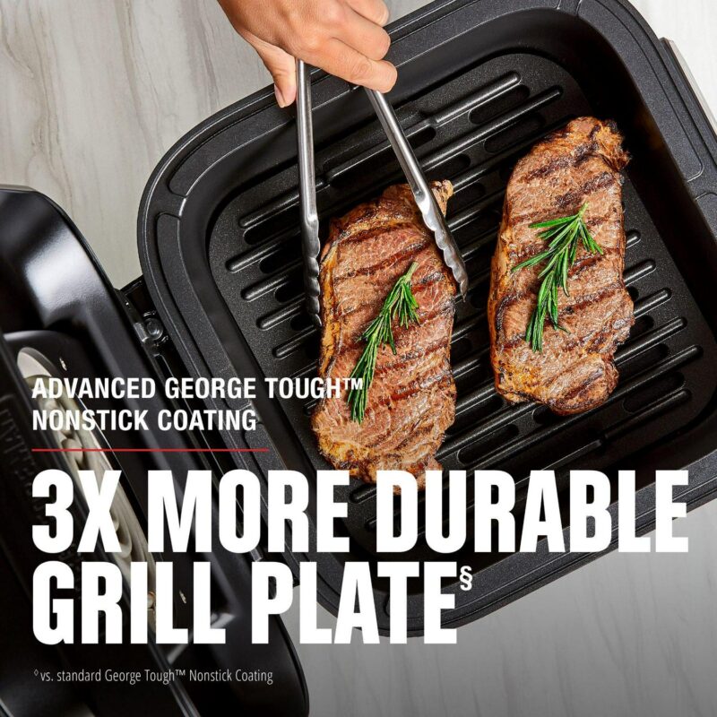 George Foreman Beyond Grill 7in1 Electric Indoor Grill and 6 Qt Air Fryer, Black, MCAFD800D - Image 4