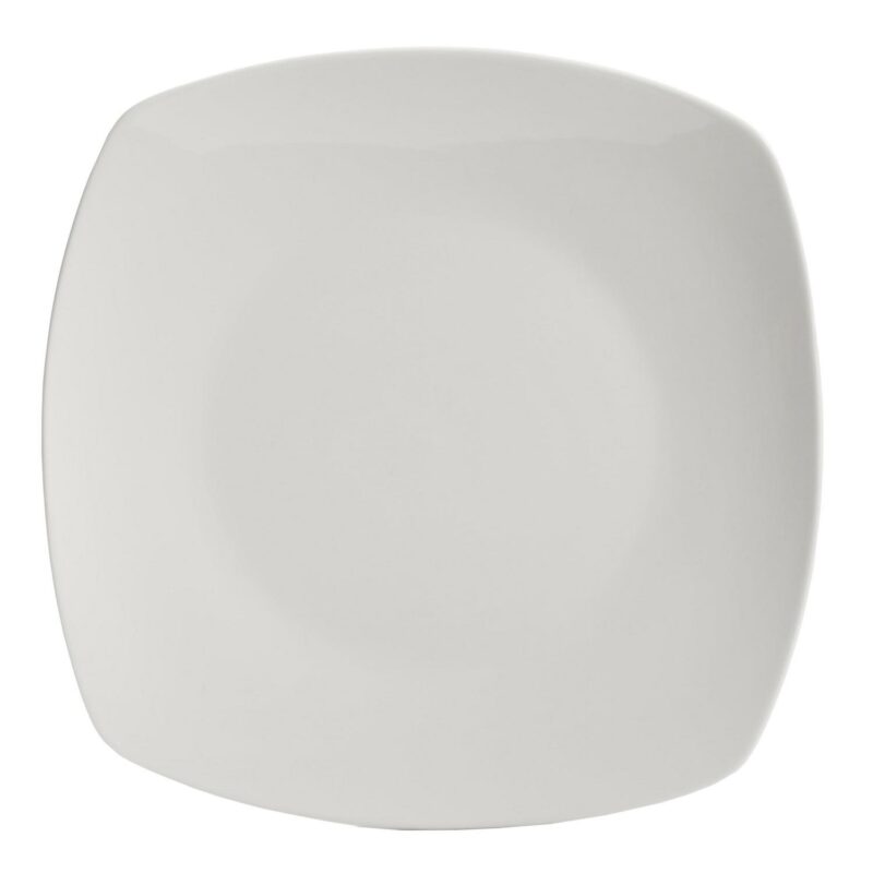Gibson Home Everyday Square White Ceramic Expanded 40-Piece Dinnerware Set - Image 4