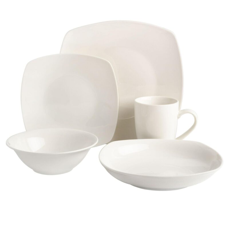 Gibson Home Liberty Hill 30-Piece Dinnerware Set, White - Image 2