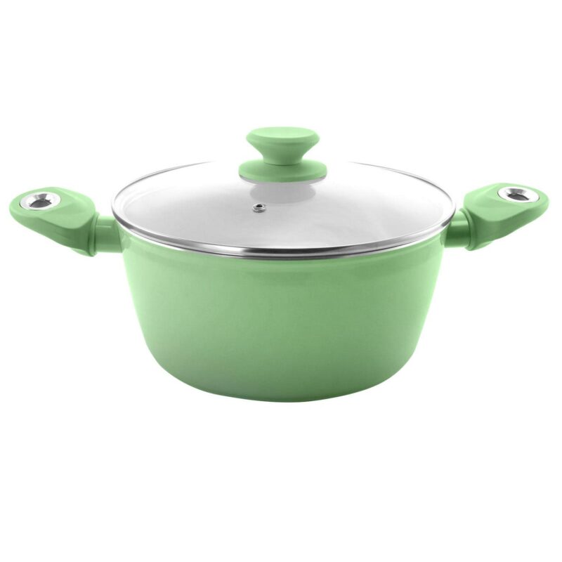 Gibson Town Market Square 7 Piece Non-stick Enameled Essential Cookware and Cooking Utensil Set - Image 4