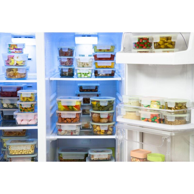 Glasslock 24 Piece Oven Microwave Safe Glass Food Storage Containers Set w/ Lids - Image 3