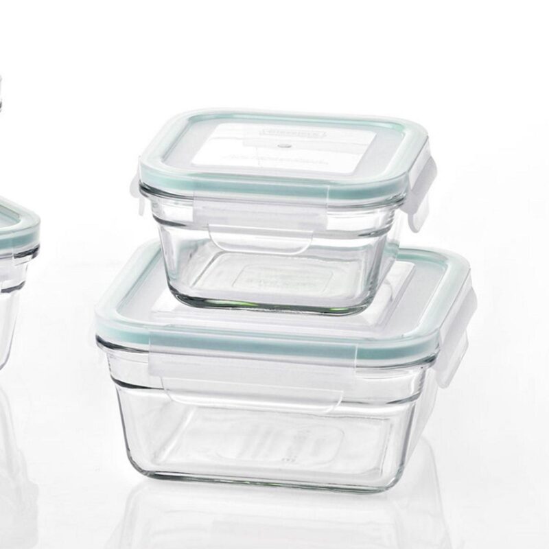 Glasslock Ovenproof Food Storage Containers with Lid, 10 Piece - Image 7