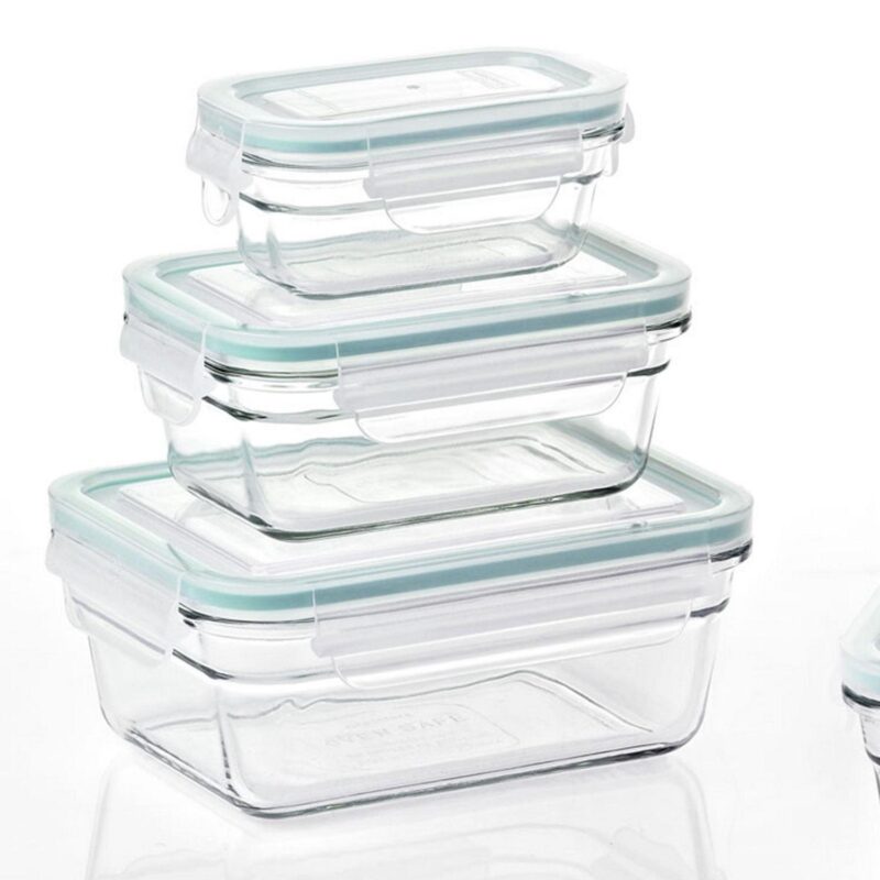 Glasslock Ovenproof Food Storage Containers with Lid, 10 Piece - Image 6