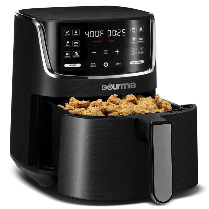 Gourmia 4 Qt Air Fryer with 12 Cooking Presets - Image 4