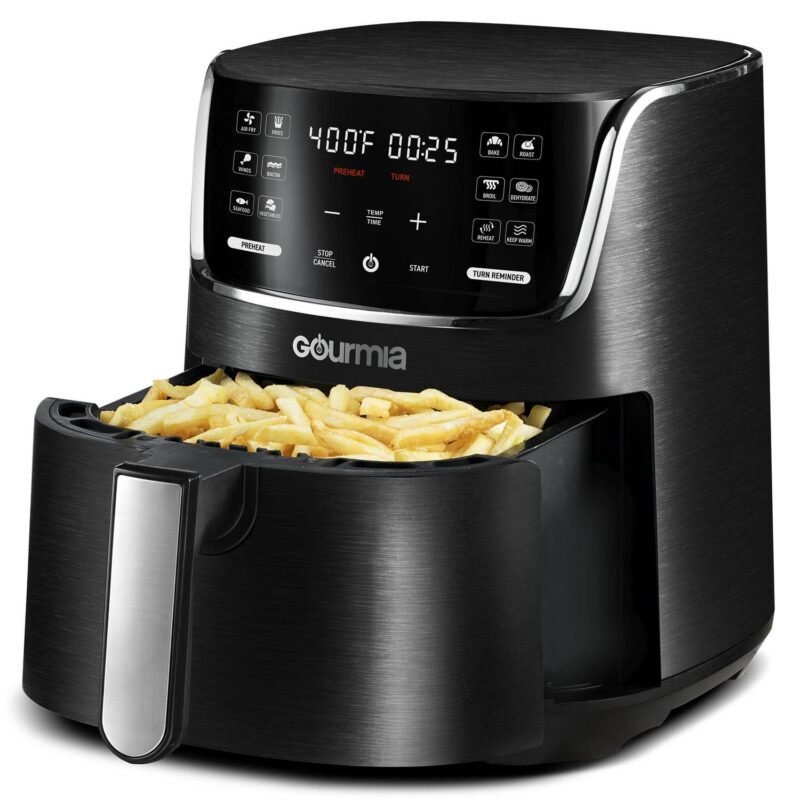 Gourmia 4 Qt Air Fryer with 12 Cooking Presets - Image 5